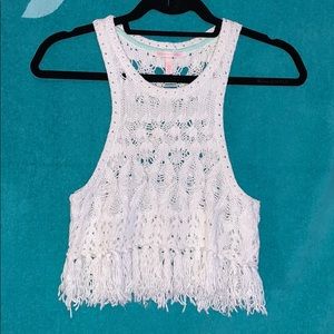Victoria’s Secret White Crochet Top